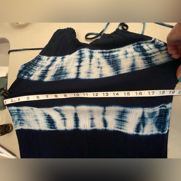 Tie dye blue maxi dress - Picture 3 of 9